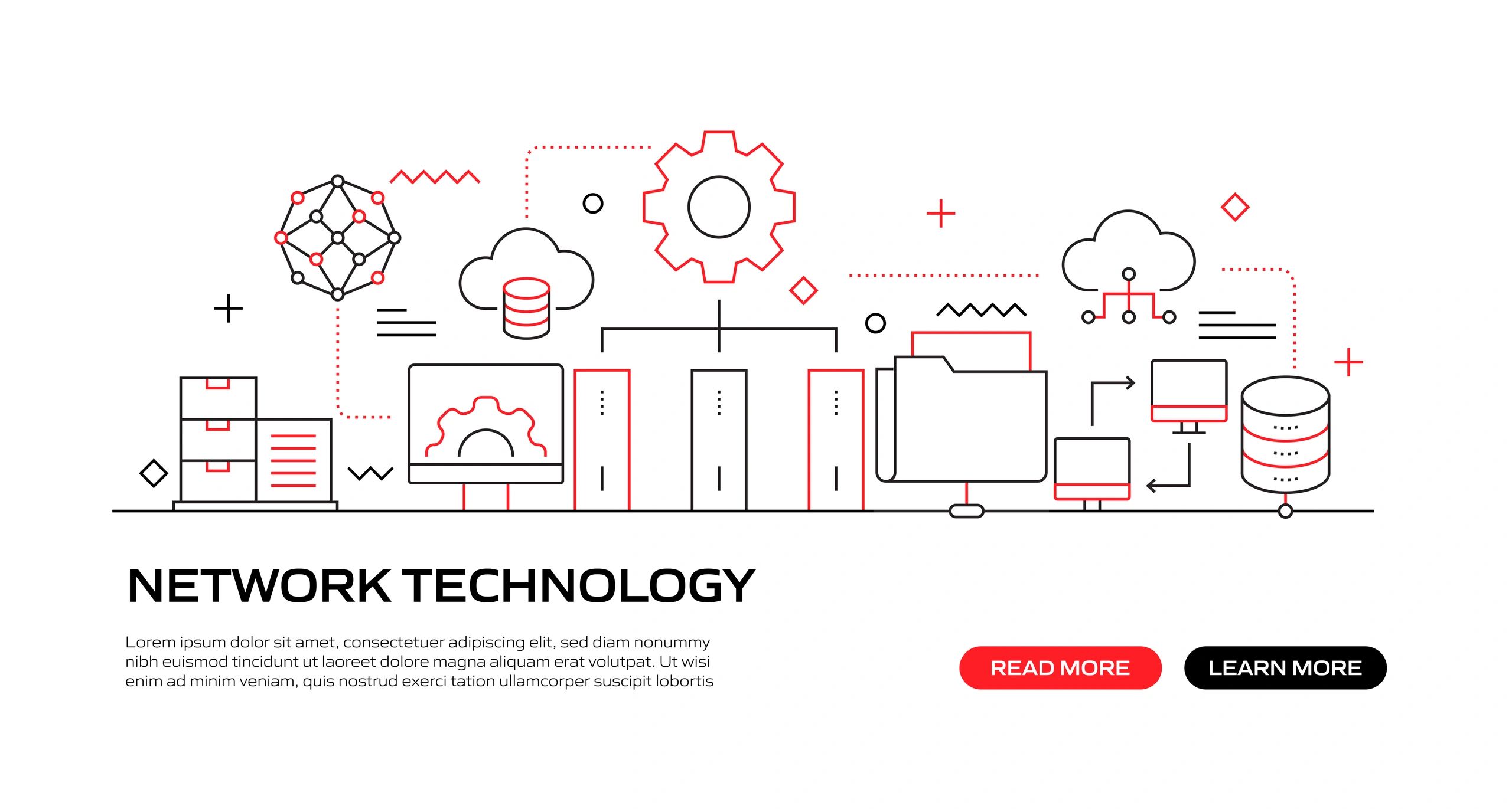 technology blog line art