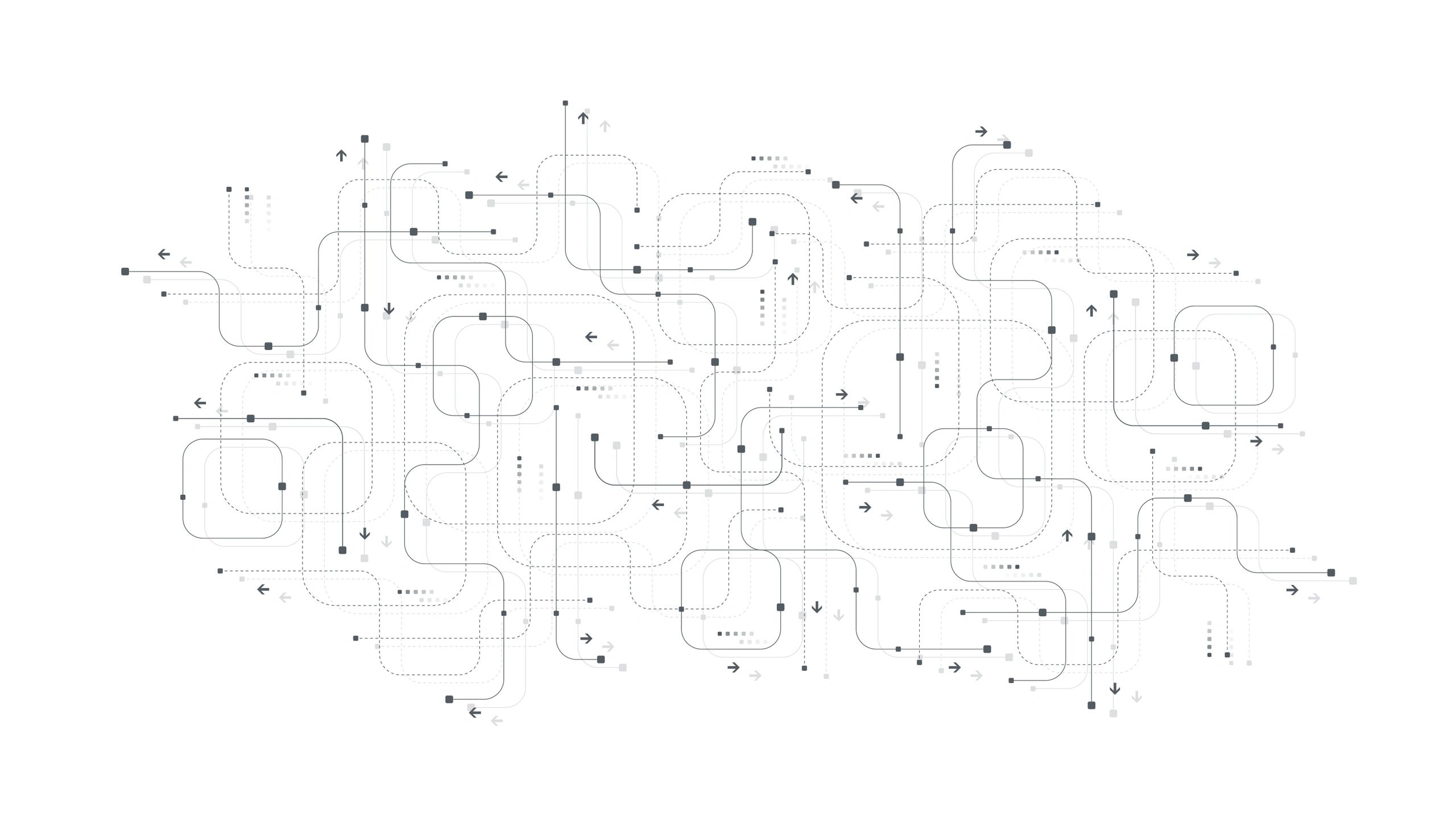 line-art network diagram technology