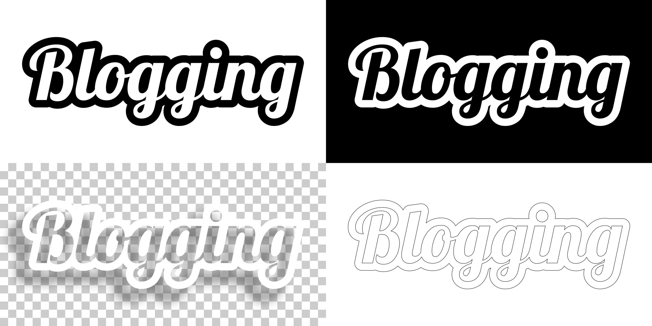 technology blog line art