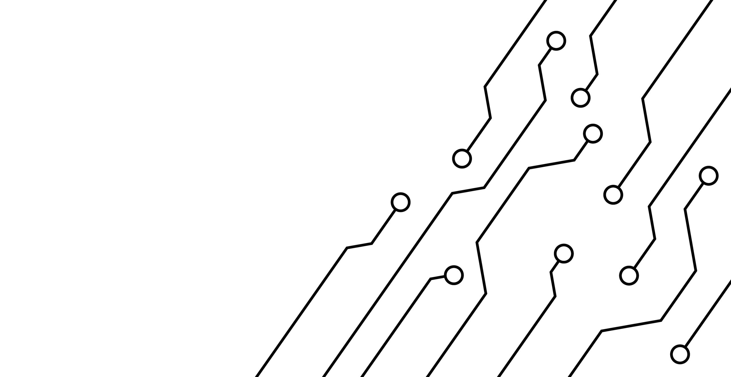 line-art network diagram technology
